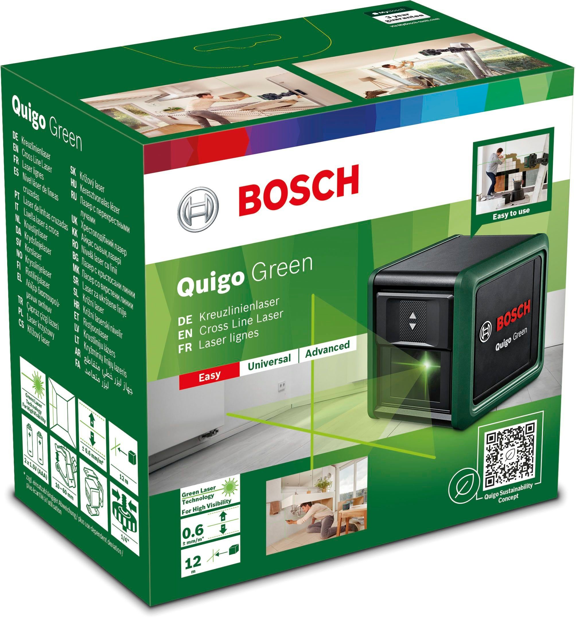 Bosch Home & Garden Kreuzlinienlaser Quigo Green – Bild 5 von 5