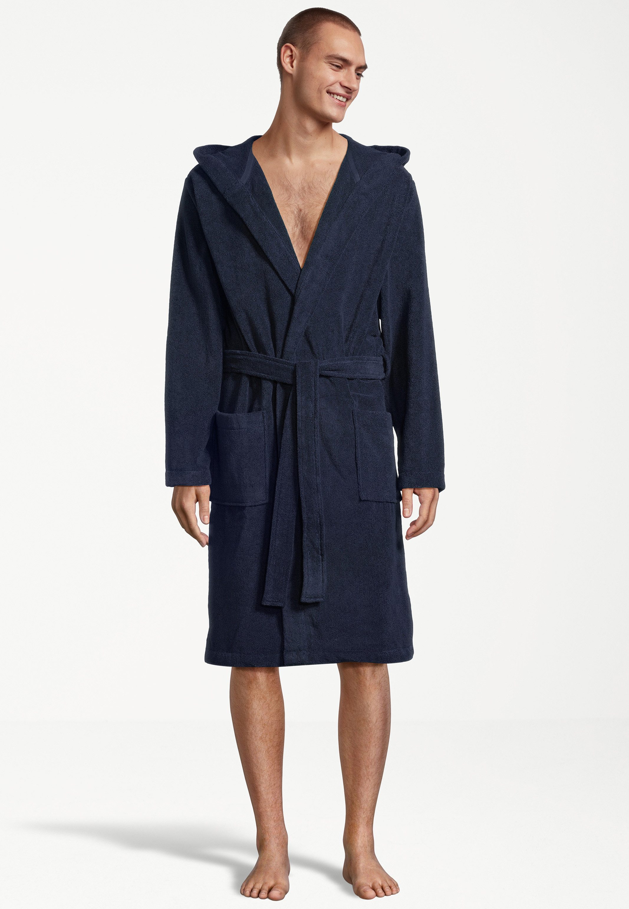 seidensticker Bademantel Loungewear, Baumwolle, nicht relevant, Gürtel, Bademantel - Baumwolle - Atmungsaktiv