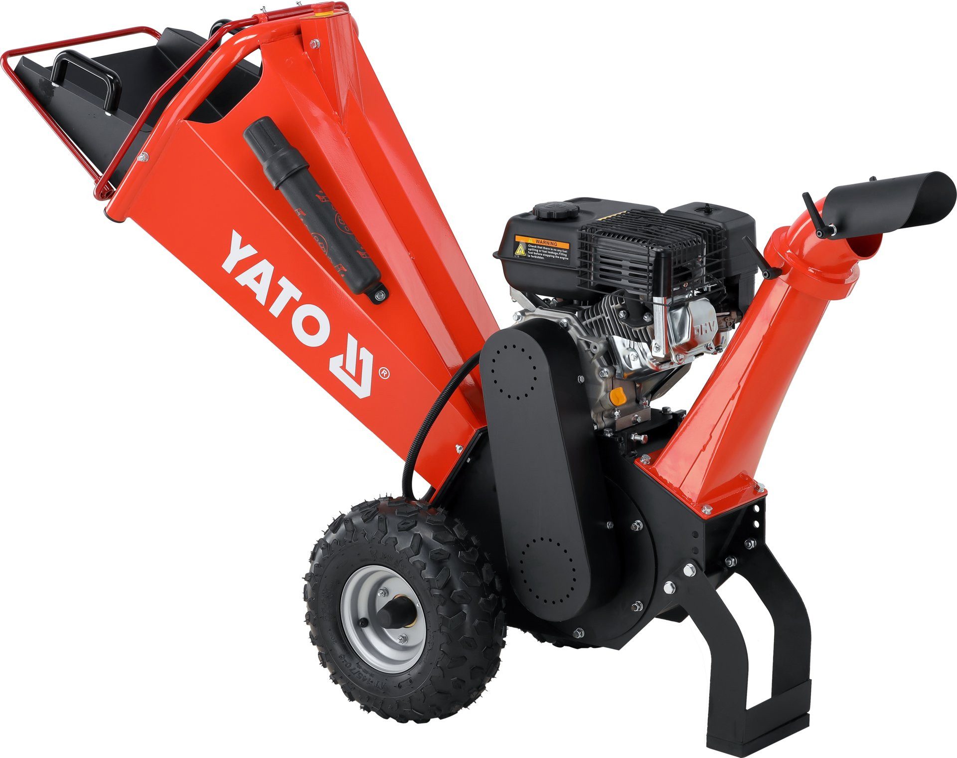 Yato Messerhäcksler Benzin Gartenhäcksler 4,8kW / 6,53PS Schnittstärke bis 100mm