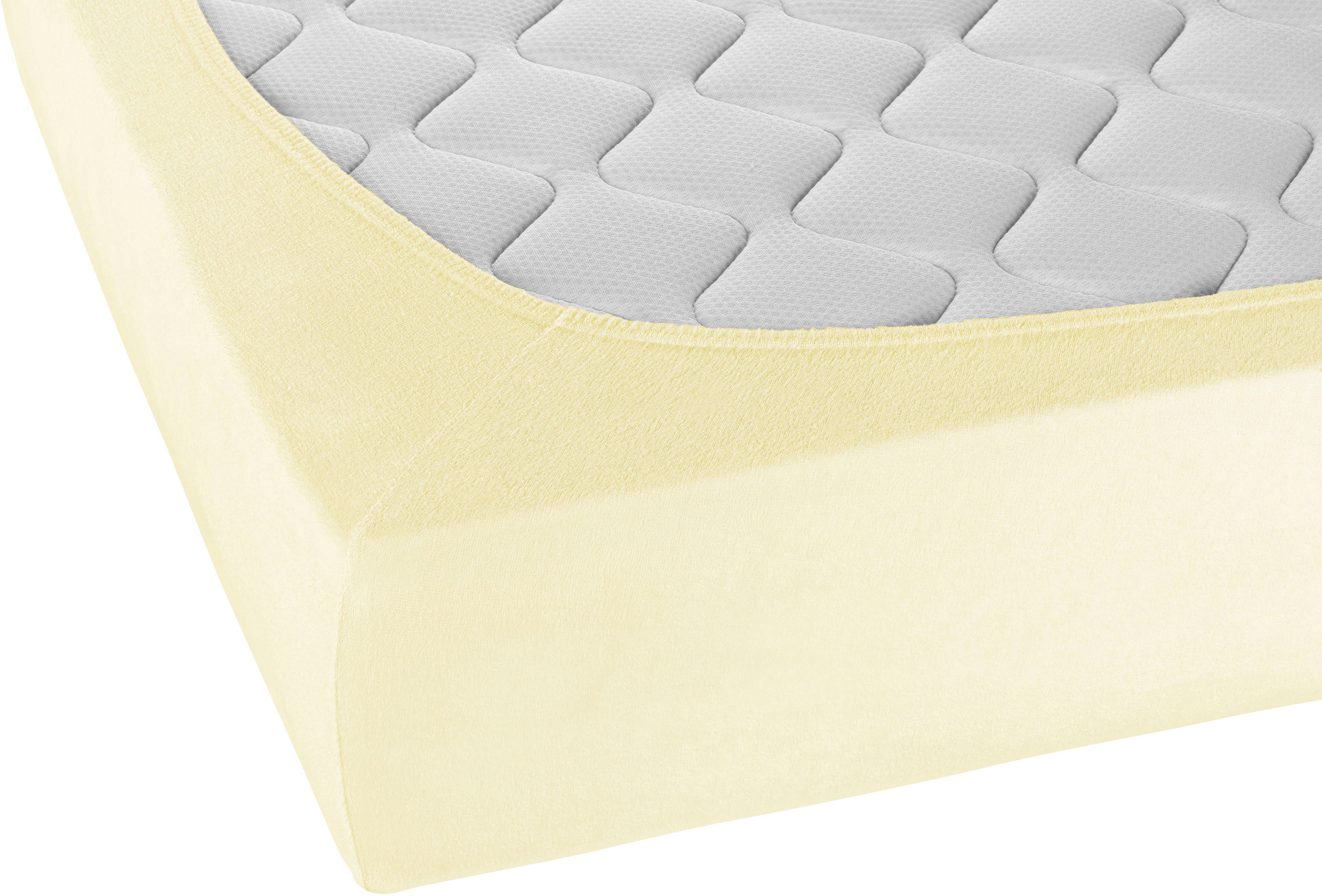 Biberna Spannbettlaken 0012344 Premium Frottee-Stretch Spannbetttuch 80% Baumwolle, Frottee, Gummizug: rundum, (1 Stück), Frottee-Stretch, Rundumgummi, bügelfre – Bild 5 von 5