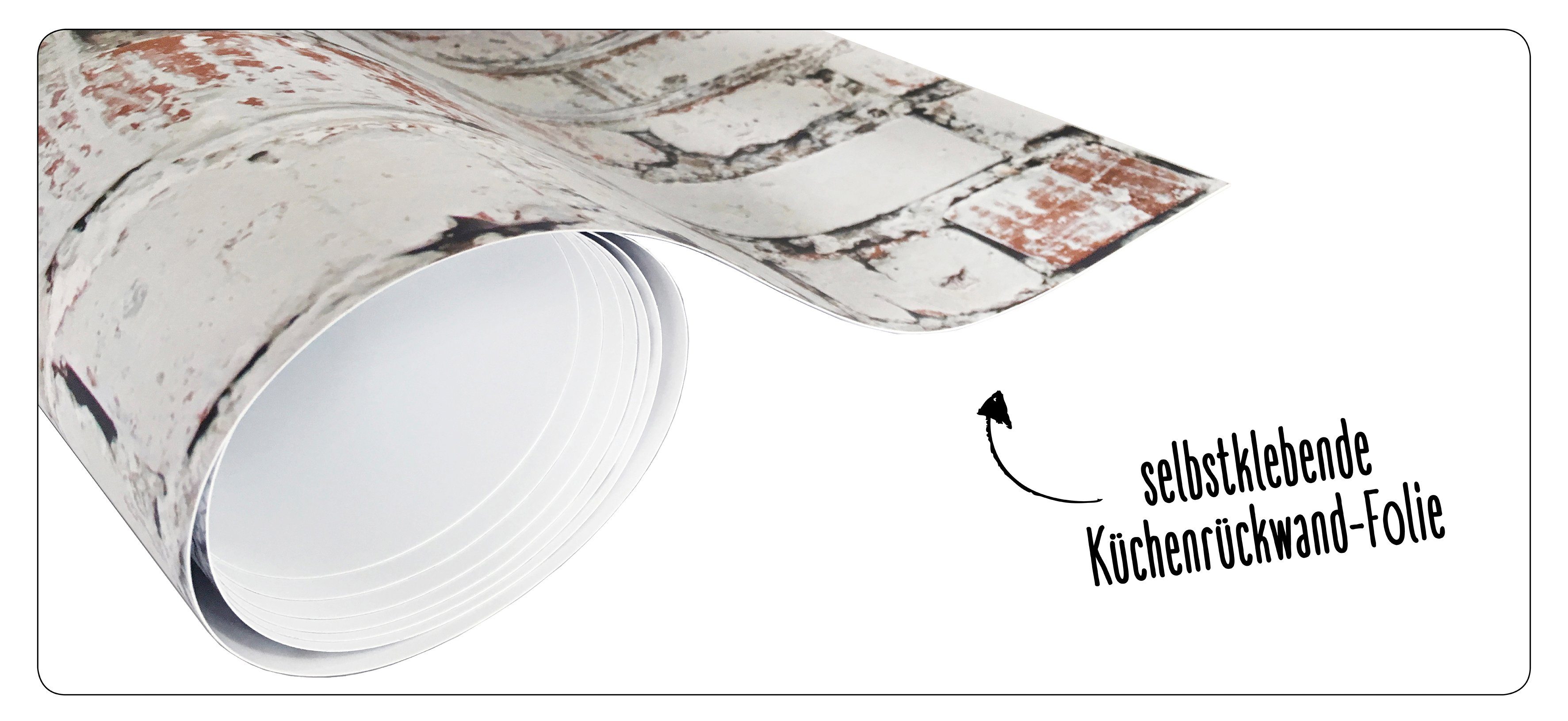 MySpotti Küchenrückwand fixy Nordseestrand, selbstklebende und Küchenrückwand-Folie flexible bunt