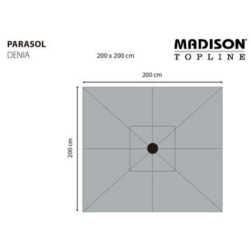 Madison Balkonsichtschutz Sonnenschirm Denia 200x200 cm Taupe