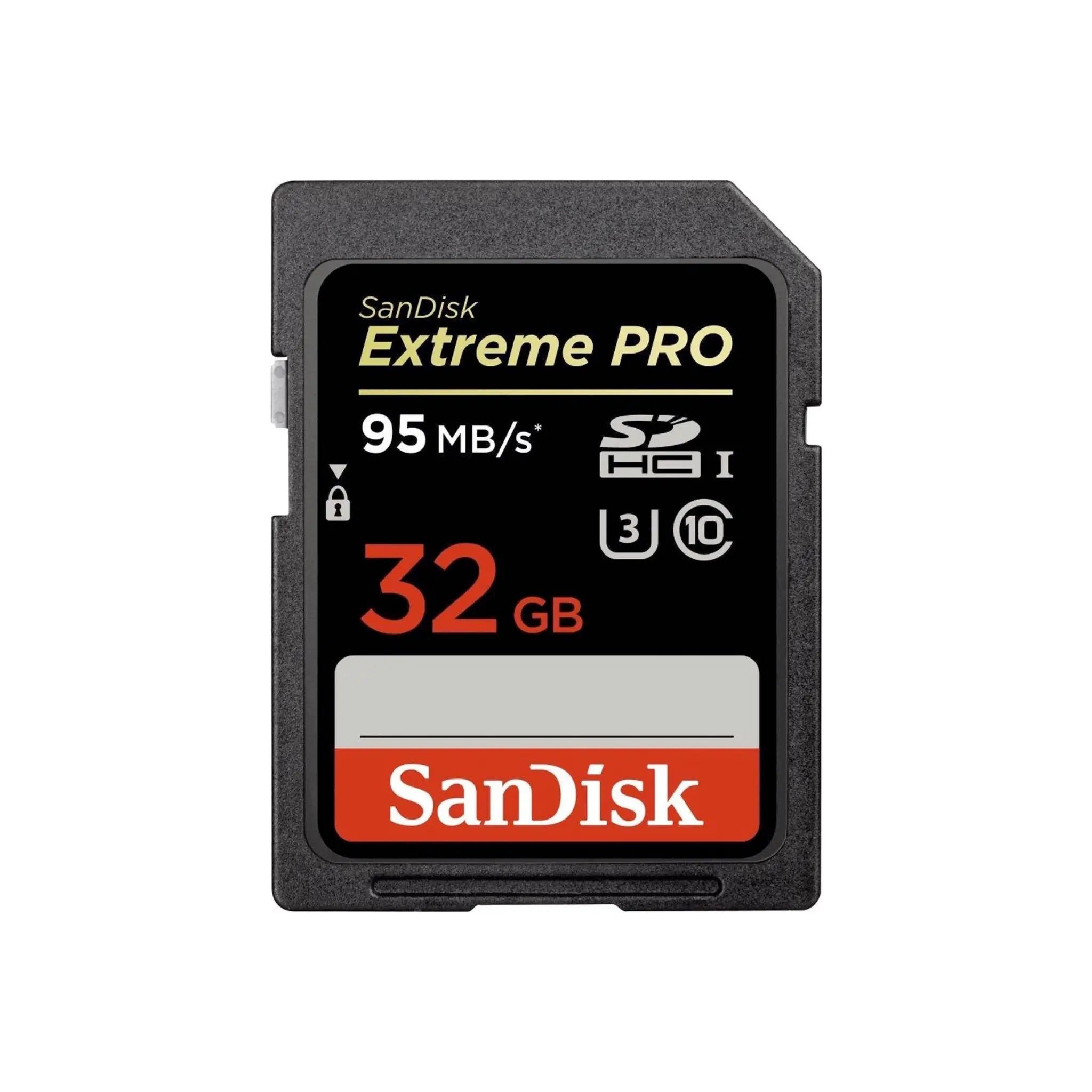 Sandisk Extreme PRO SDXC Speicherkarte (32 GB, UHS Class 3, 95 MB/s Lesegeschwindigkeit)