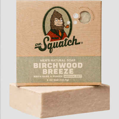 UE Stock Feste Duschseife Dr. Squatch - Birchwood Breeze Herren natürliche Seife 141,7 g, Mit dem Besten, was die Natur zu bieten hat.