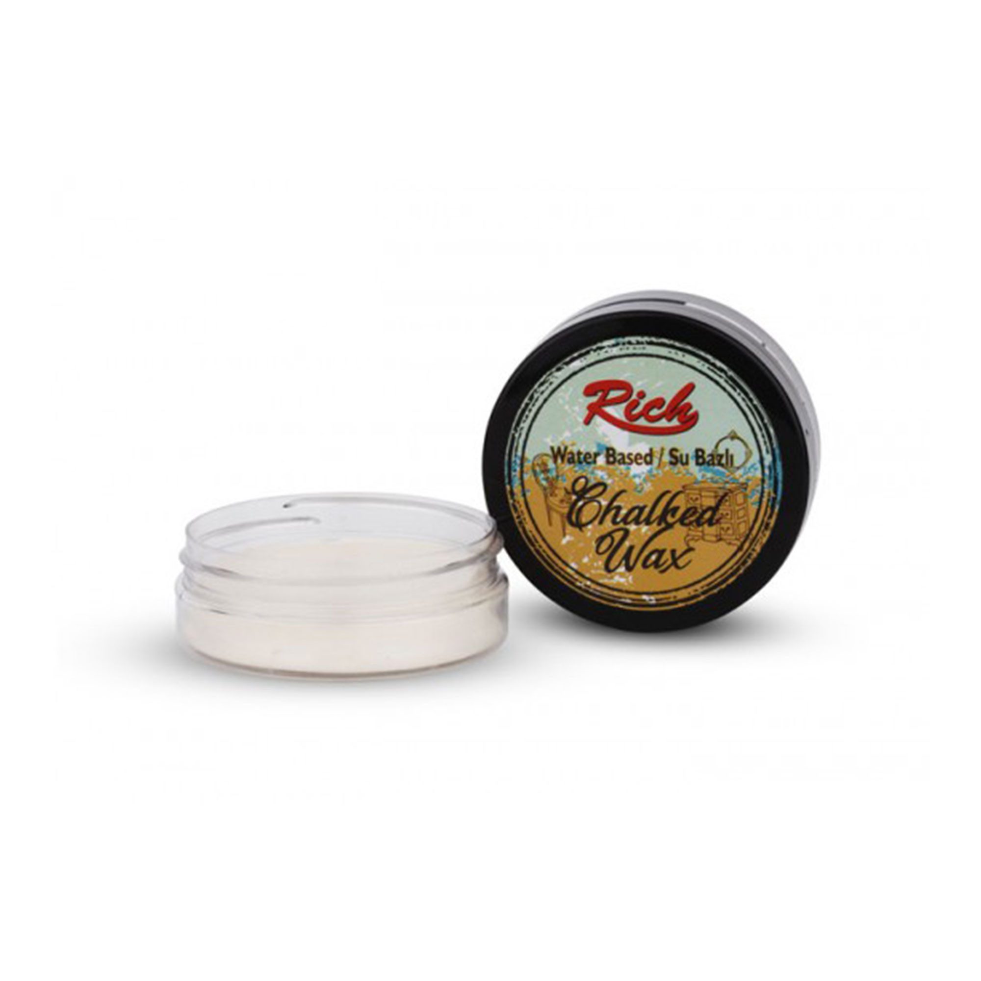 Bastelfarbe Rich Chalked Wax - Kreidewachs Möbelwachs Transparent 50ml