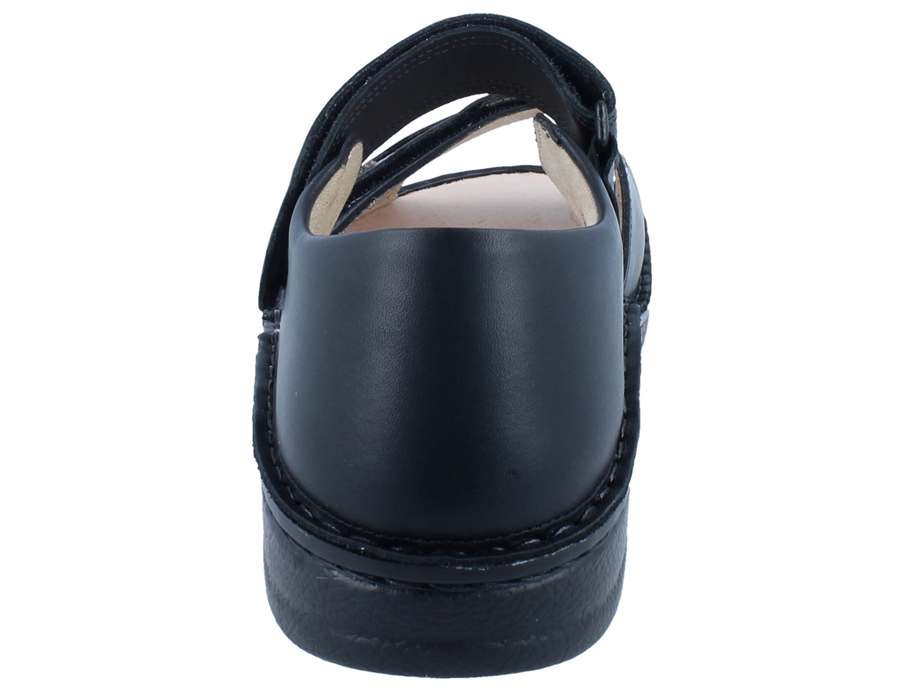 Finn Comfort FINN COMFORT Baltrum Damen Herren Sandale schwarz Glattleder - Größe: Sandale Wechselfußbett