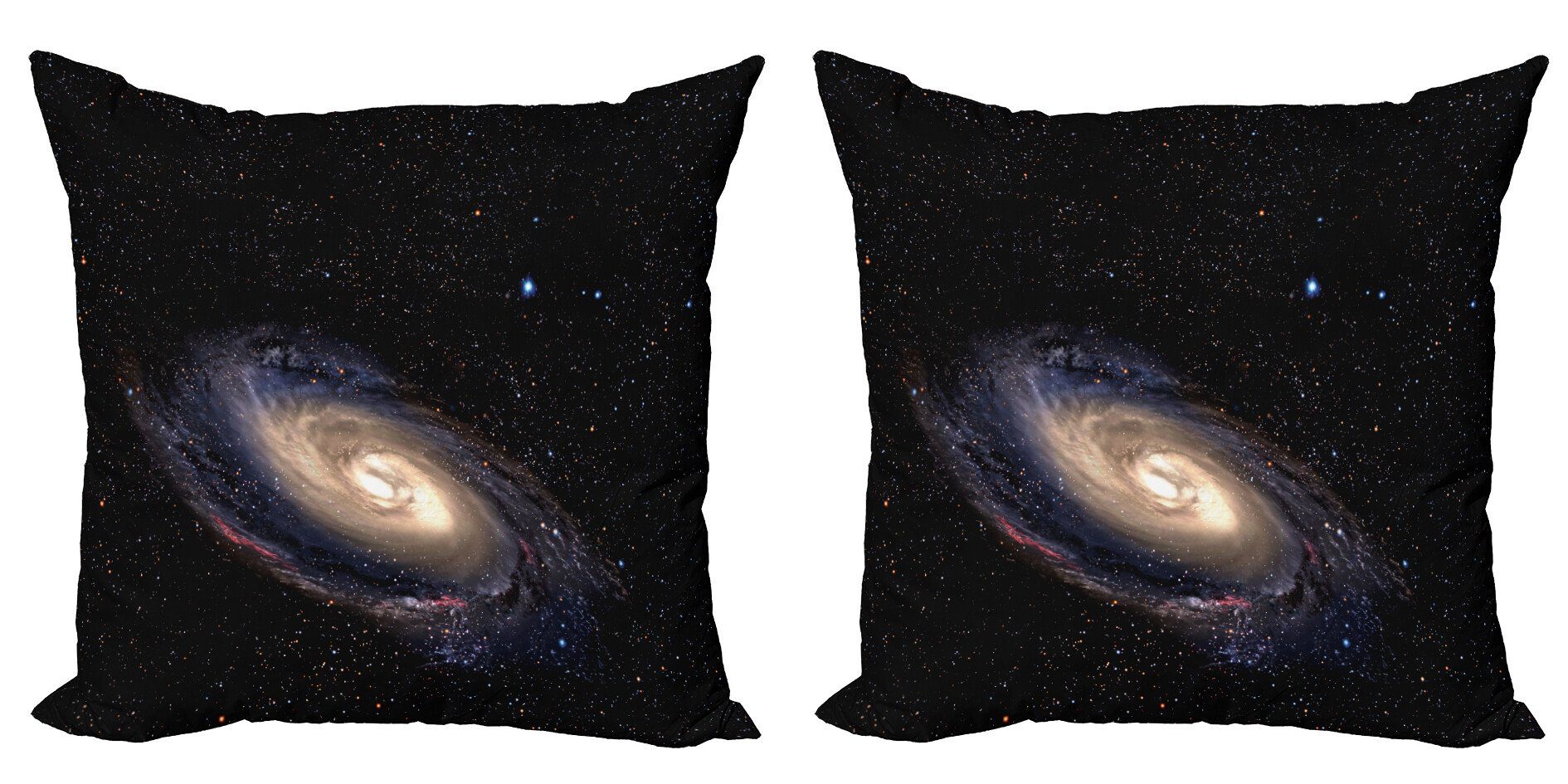 Stück), Doppelseitiger (2 Kissenbezüge Spiral Digitaldruck, Modern Raum-Universum Abakuhaus Galaxis Accent