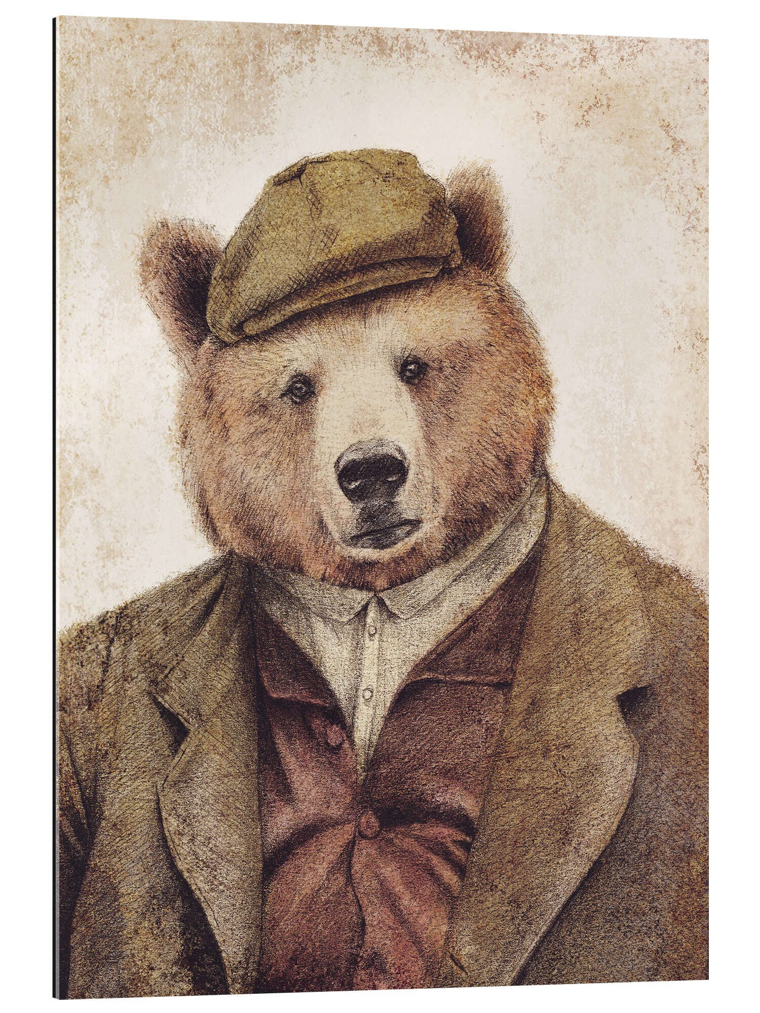 Posterlounge Wandbild Onkel Bär, Mike Koubou, erhältlich als Poster, Leinwandbild, Wandsticker oder Acrylglasbild