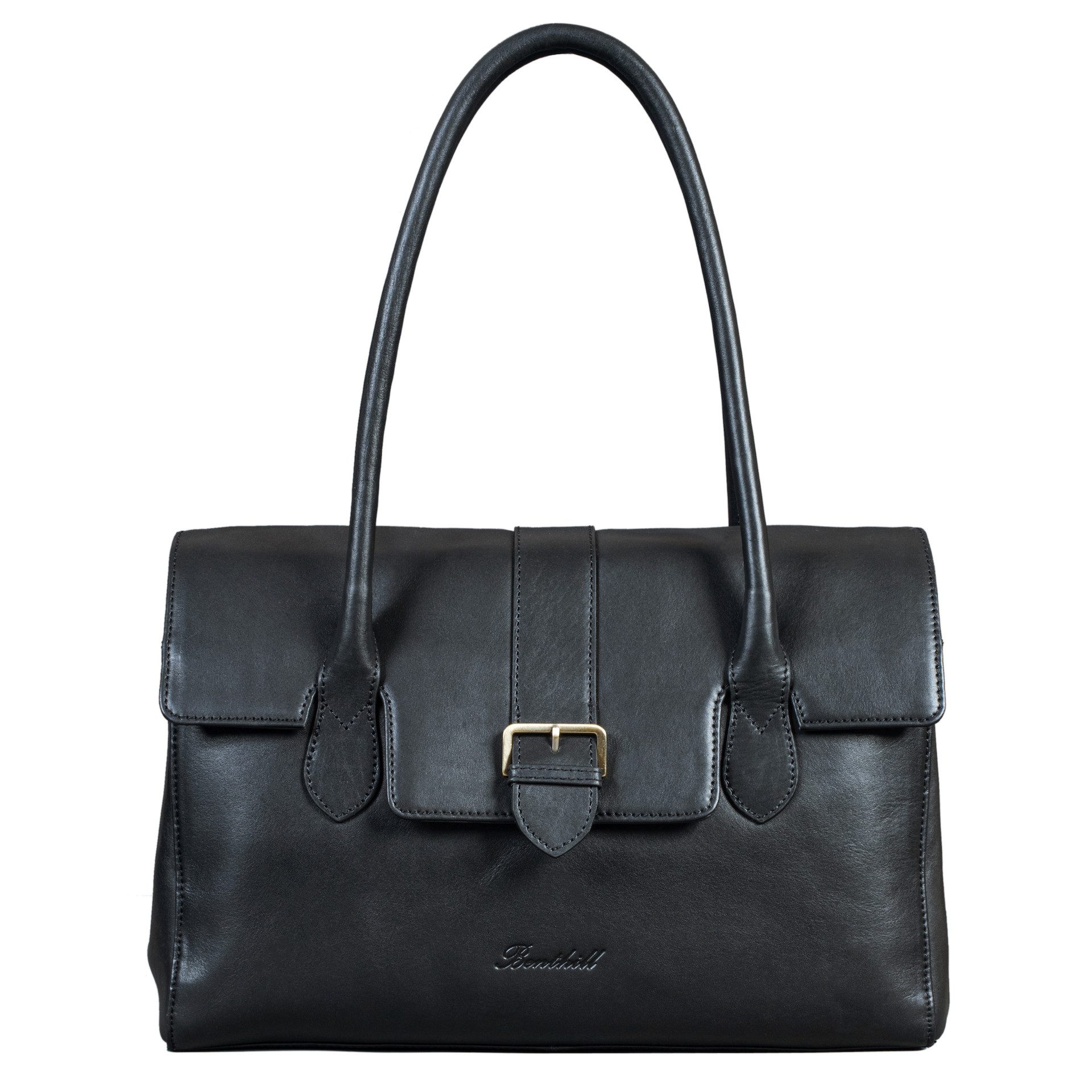 Benthill Henkeltasche Damen Echt Leder Handtasche Henkeltasche Vintage Bag Schultertasche, Reißverschlussfach