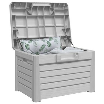 vidaXL Gartenbox Outdoor-Kissenbox Grau 73x50,5x46,5 cm Polypropylen