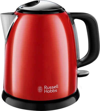 RUSSELL HOBBS Wasserkocher Colours Plus rot 24992-70, 1 l, 2400 W