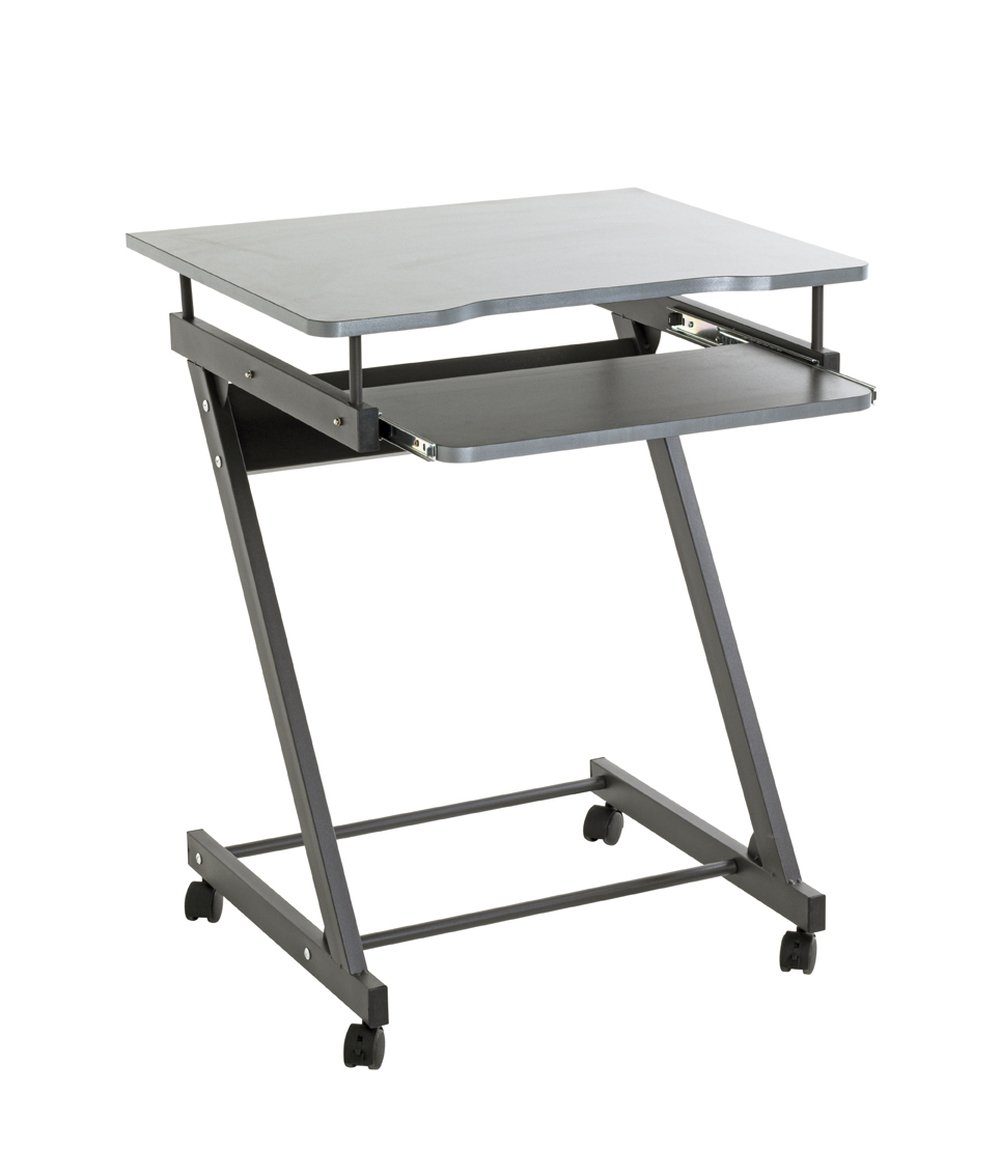 Computertisch in anthrazit, MDF, Metall - 60x75x49cm (BxHxT)