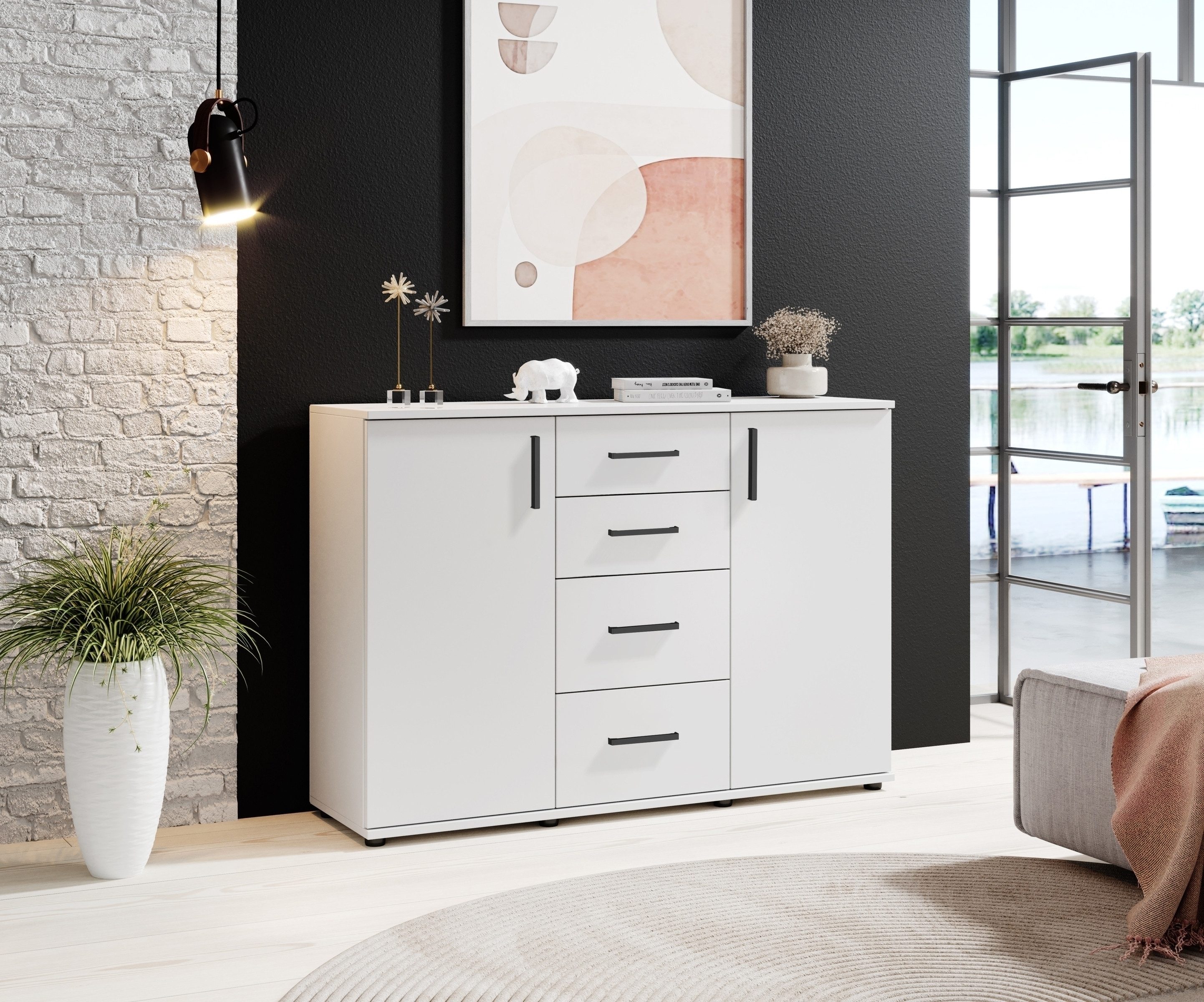 PREISBRECHER Sideboard BC 1040, 2 Türen, günstig online kaufen