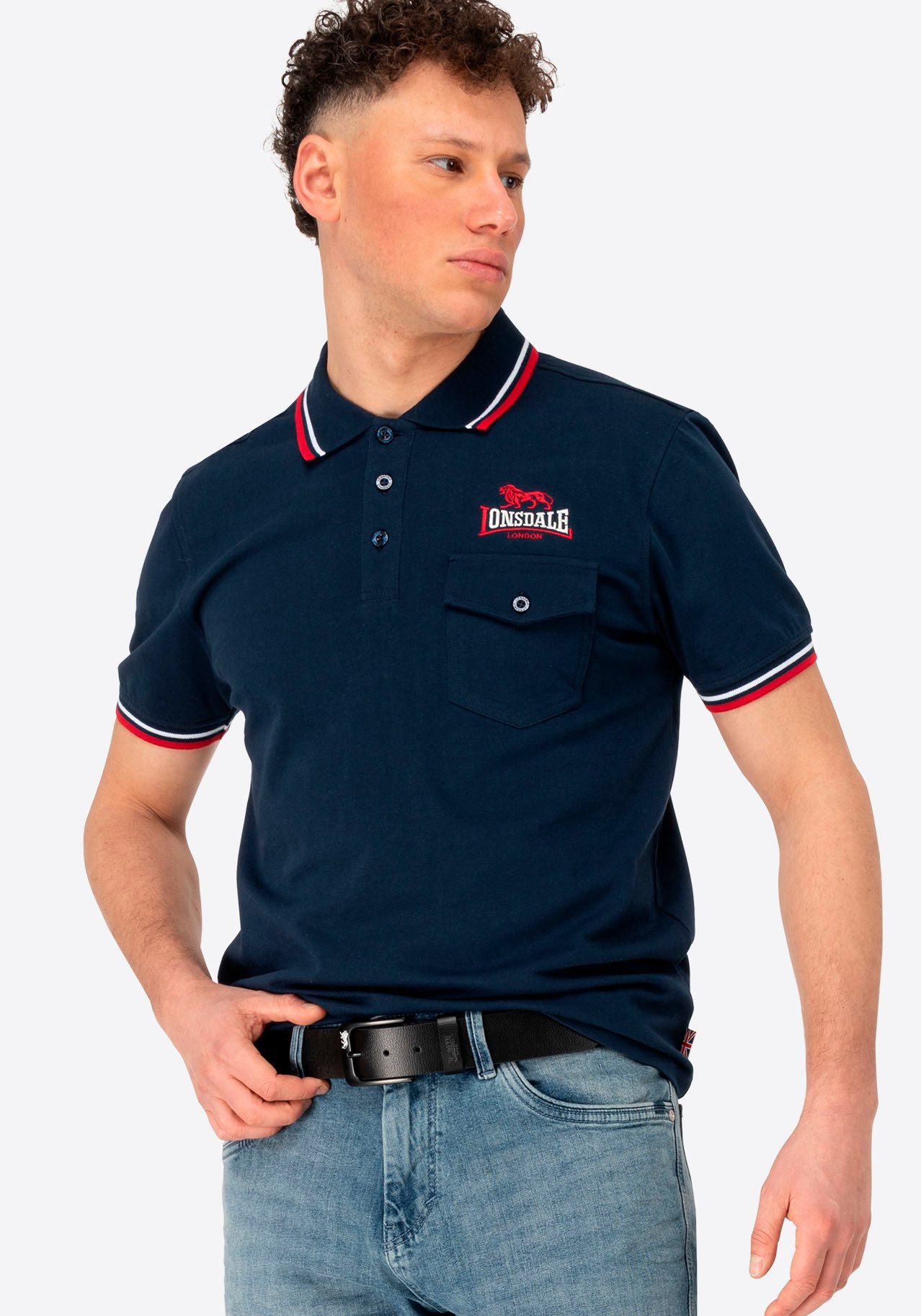 Lonsdale Ledergürtel COPPULL aus Rindsleder – Bild 4 von 4