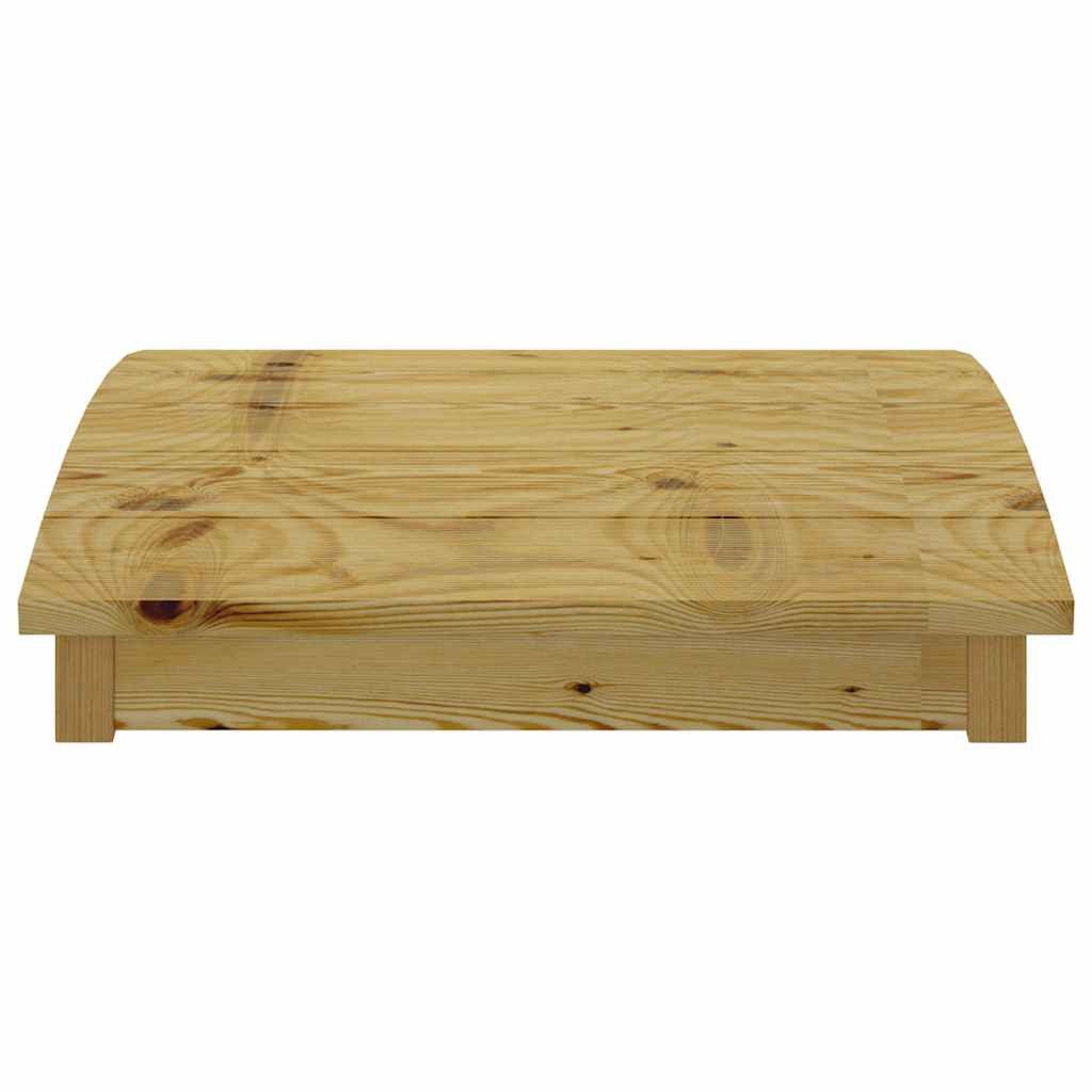 vidaXL Zierbrücke Gartenbrücke 110x74 cm Massivholz imprägniert Kiefer
