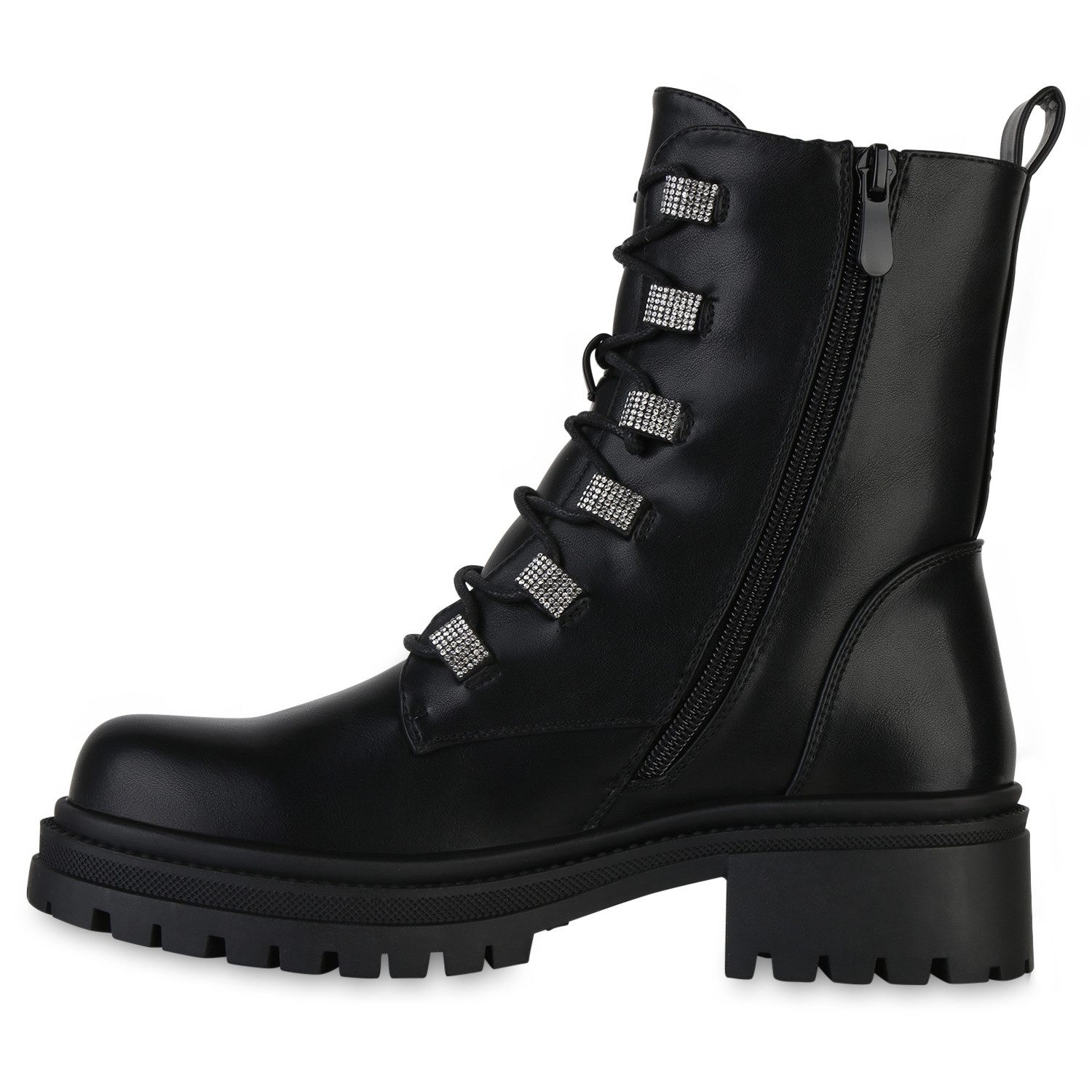 VAN HILL 841804 Schnürstiefelette Damen Leicht Gefütterte Schnürstiefelette günstig online kaufen