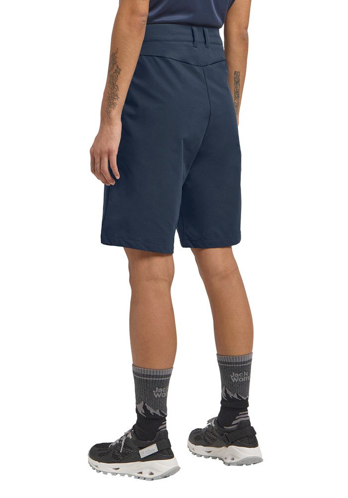 Jack Wolfskin Shorts PICO TRAIL SHORTS W mit zwei Hüfttaschen, winddicht, atmungsaktiv, längerer Bermudaschnitt