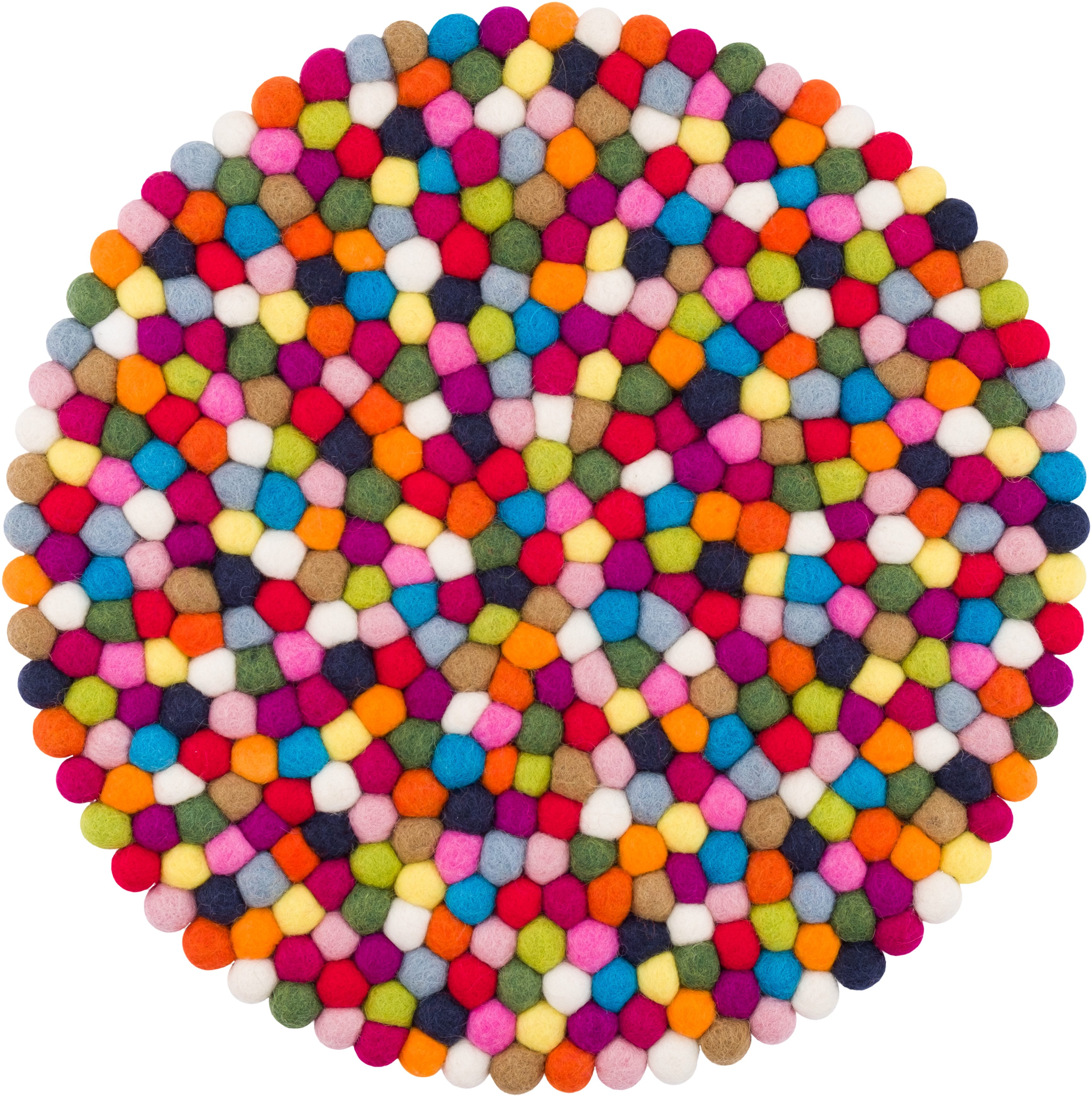 myfelt Stuhlkissen Filzkugel Sitzauflage ⌀ 36 cm, rund, schmutzabweisend, 100% reine Schurwolle