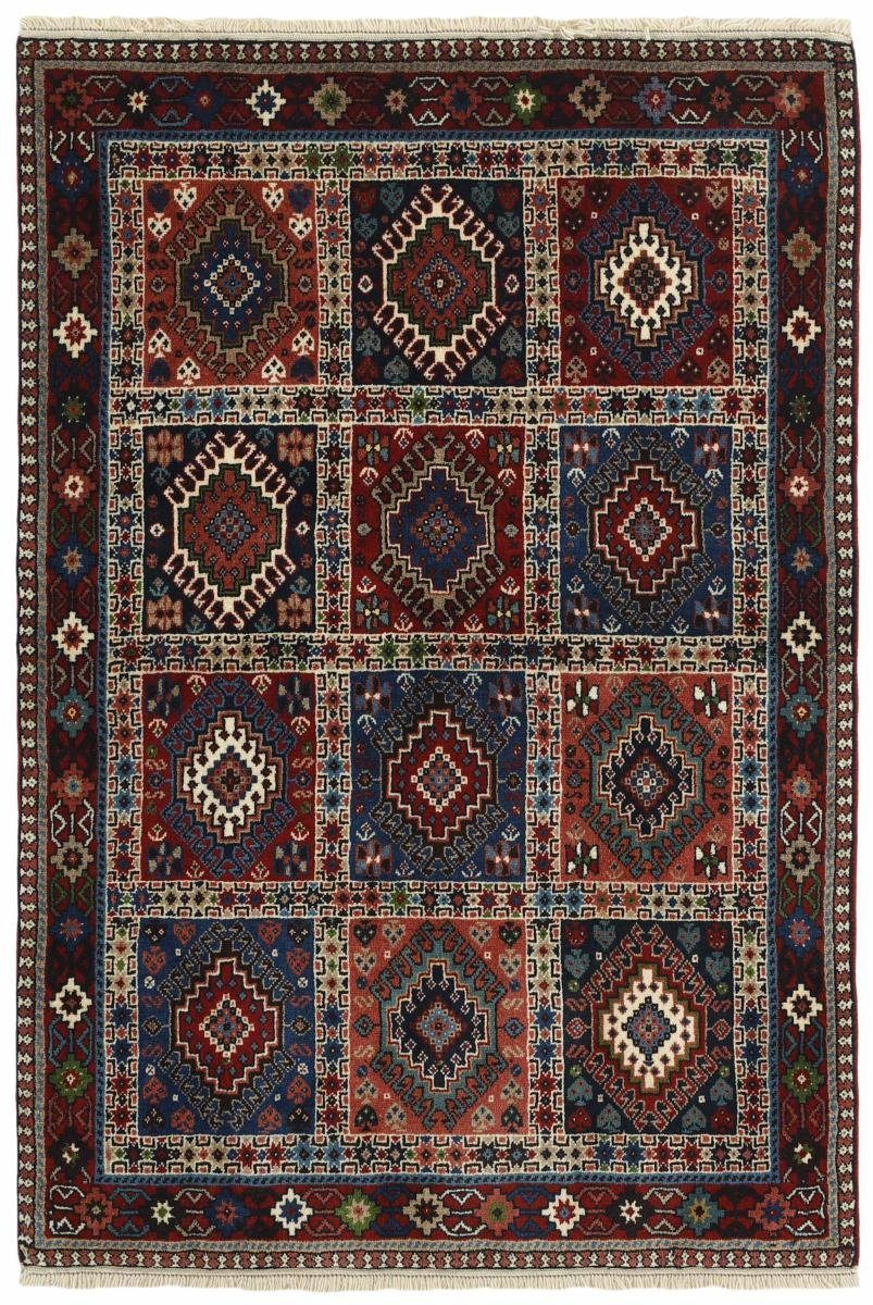 Orientteppich Yalameh 101x145 Handgeknüpfter rechteckig, Nain Perserteppich, Orientteppich Höhe: 12 / mm Trading