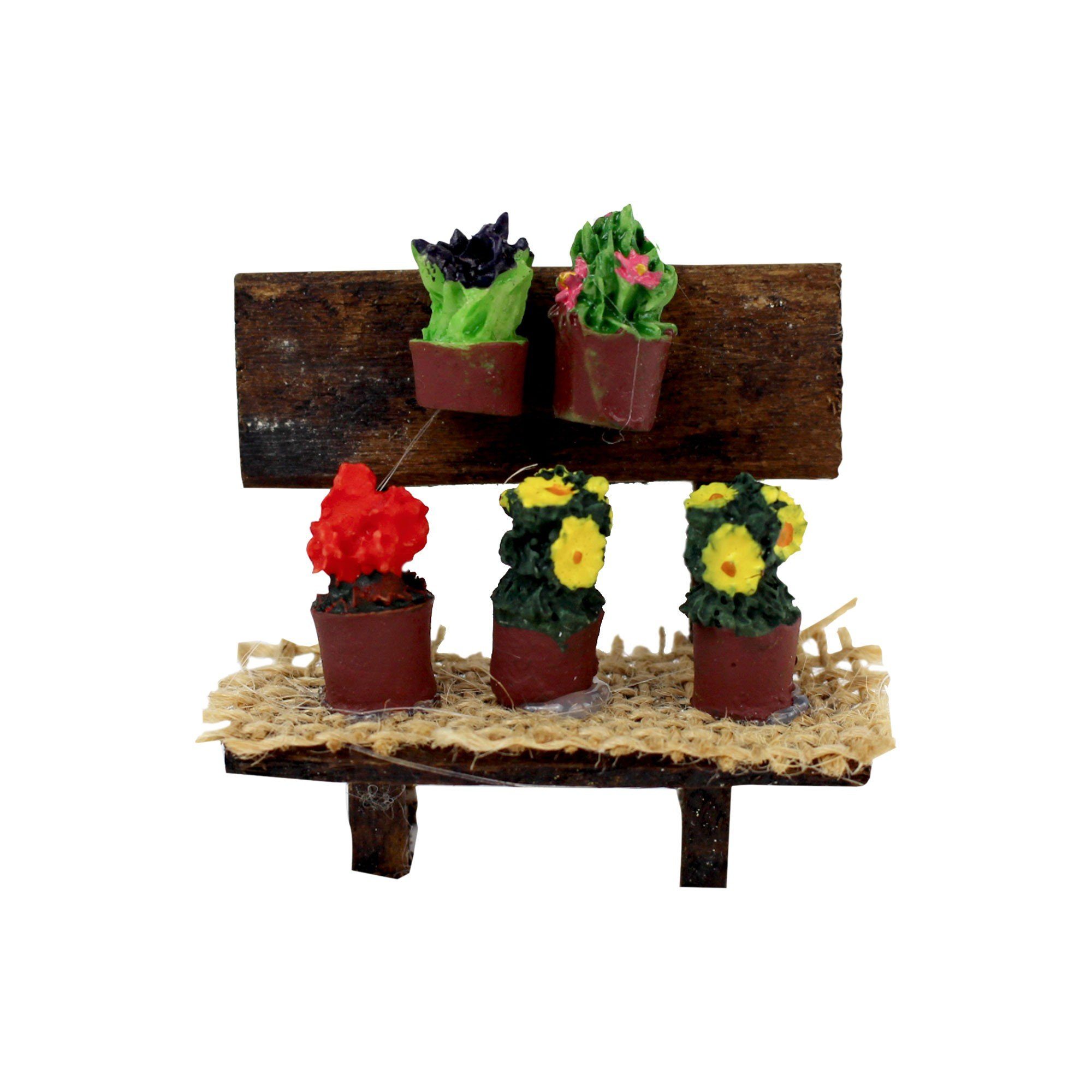 Krippen-Zubehör mit gemacht mit Blumen liebe mitienda Marktstand Krippenzubehör natur