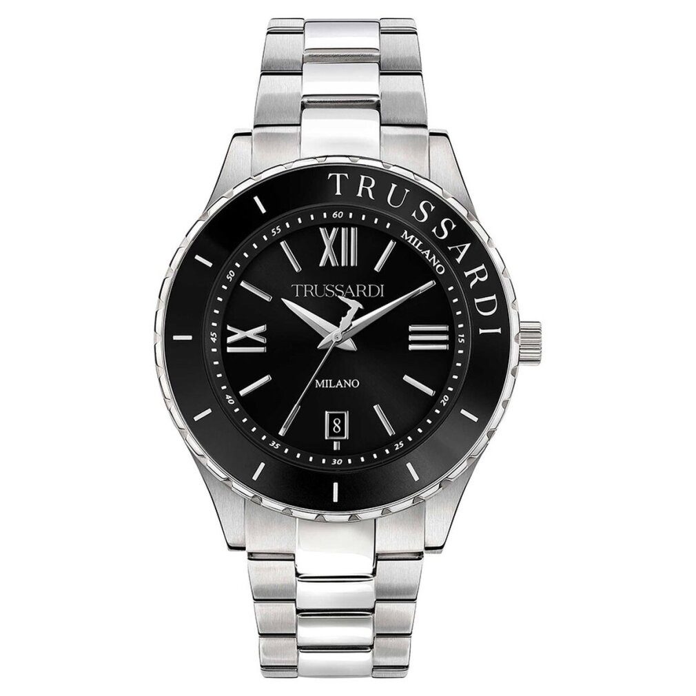 Trussardi Luxusuhr Herrenuhr R2453143010 Schwarz Silberfarben