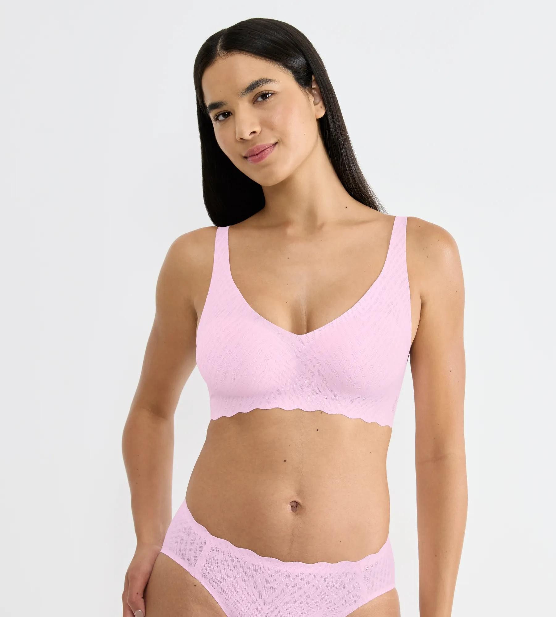 sloggi Bügelloser BH ZERO Feel Bliss Soft bra unsichtbar mit Spitzenoptik