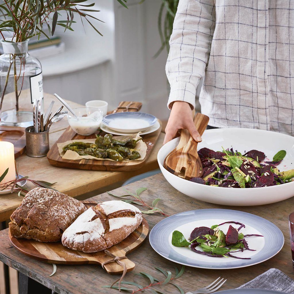 Villeroy & Boch Servierplatte Artesano Original Servierplatte, 28 cm Ø, Holz, Holz, (1-tlg)