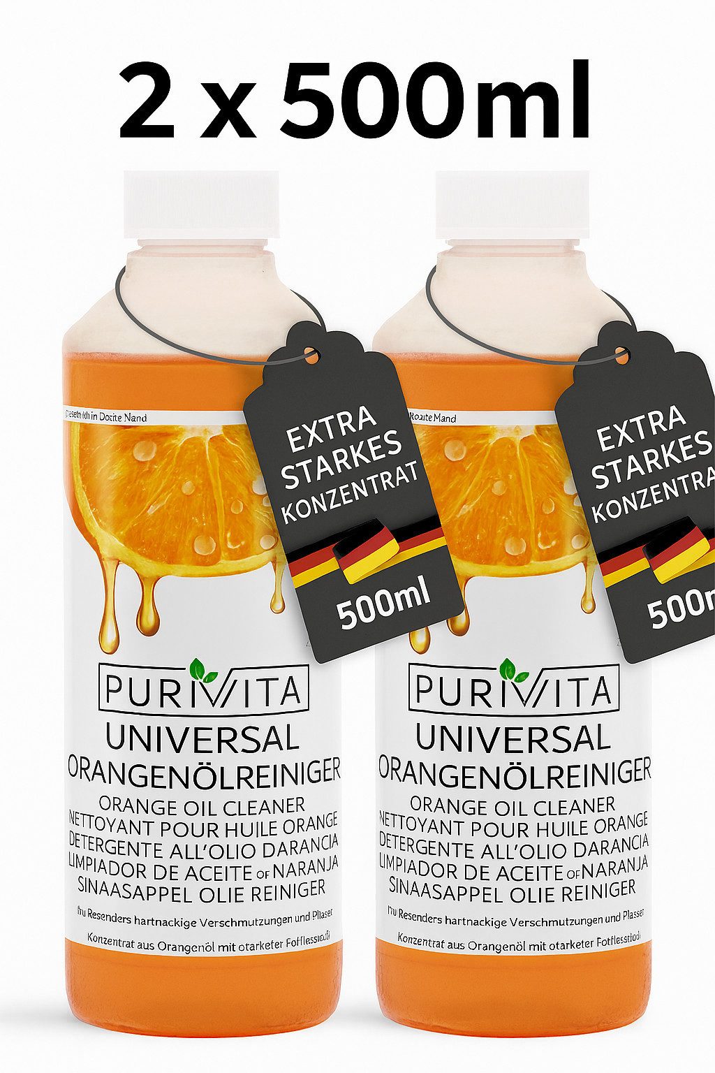 Purivita PURIVITA - Orangenölreiniger Konzentrat 500 ml Universalreiniger