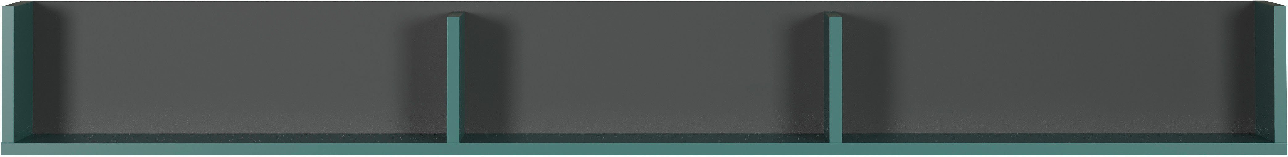 andas Wandboard Mikkeline, 1-tlg., zweifarbiges Regal, 3 Fächer für Wandbefestigung (Breite 163 cm)