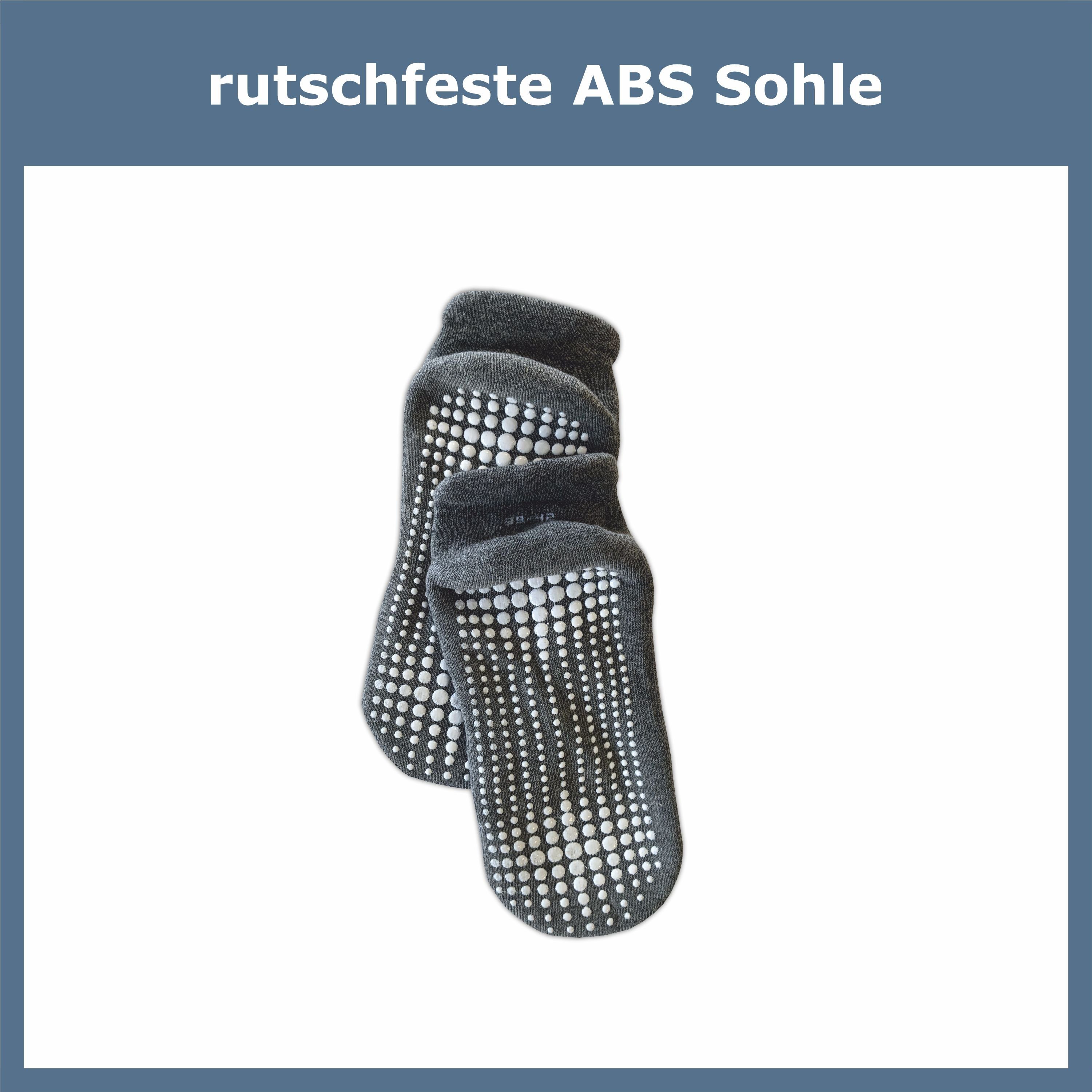 GAWILO ABS-Socken für Damen - Stoppersocken auch für Yoga & Pilates - Antirutsch (3 Paar) Sicherer Halt auf glatten Böden: Rutschfest mit hohem Baumwollanteil