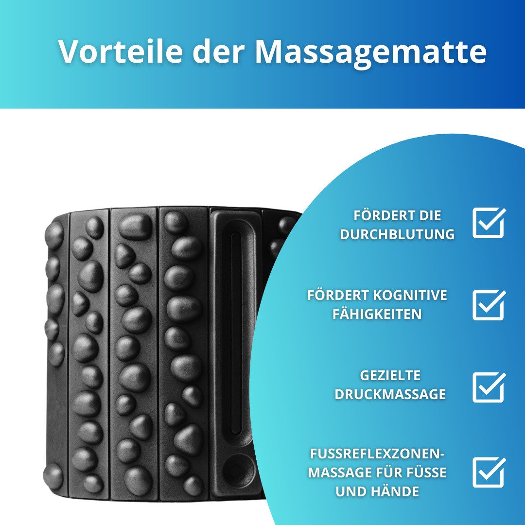 Winch Fußreflexzonen-Massagematte mit Noppen für Fuß, Hände, Rücken, Wohlbefinden, 10 Jahre Garantie
