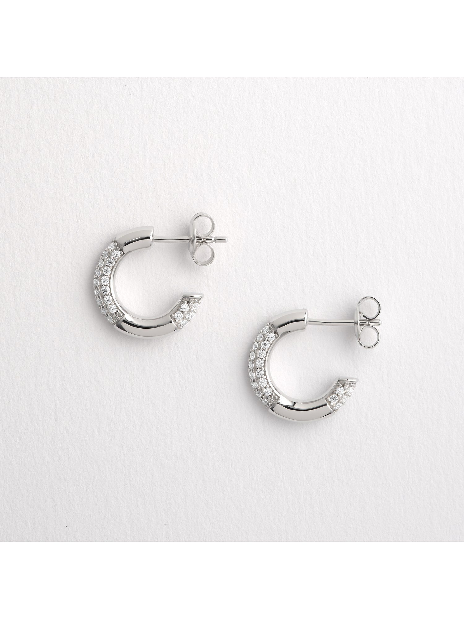 Esprit Paar Creolen ESPRIT Damen-Creolen 925er Silber 84 Zirkonia (Paar), P günstig online kaufen