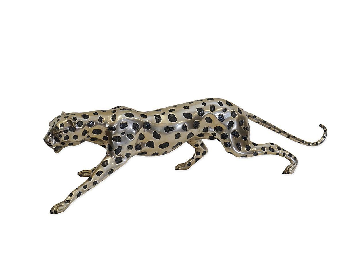AFG Tierfigur Figur Skulptur Statue Gepard Cheetah Bronzeskulptur