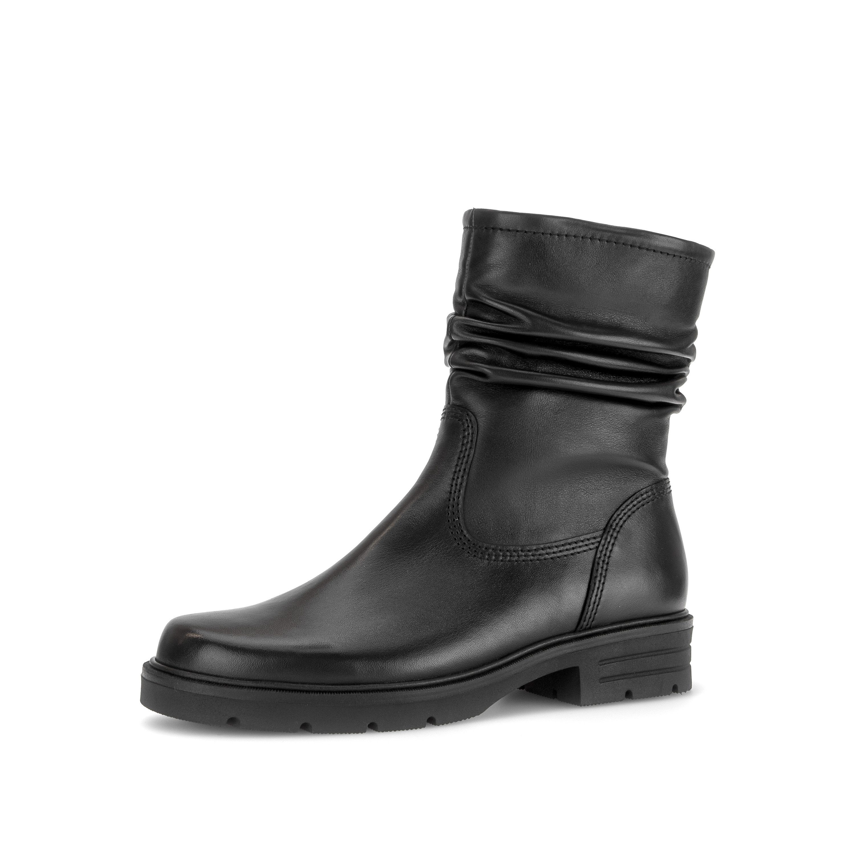 Gabor Stiefelette Blockabsatz, Boots mit slouchy Falten am Schaft