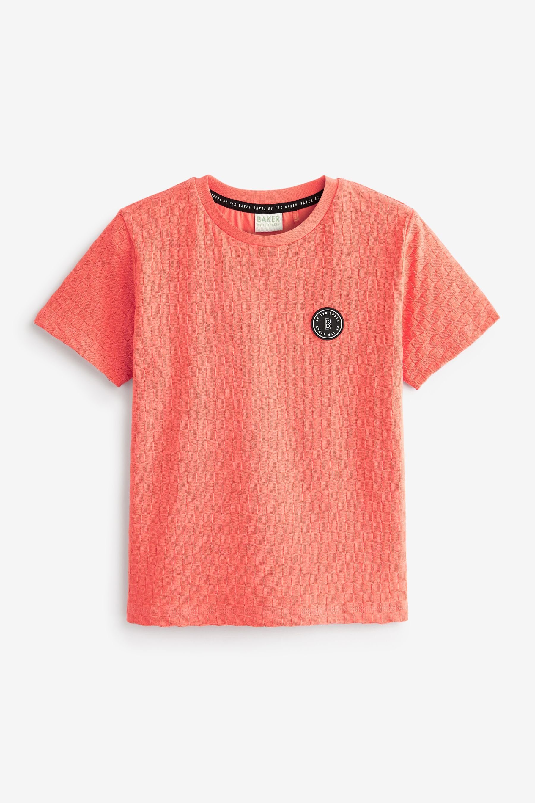 (1-tlg) Flechtstruktur T-Shirt Ted mit by Baker Ted by Orange T-Shirt Baker Baker Baker
