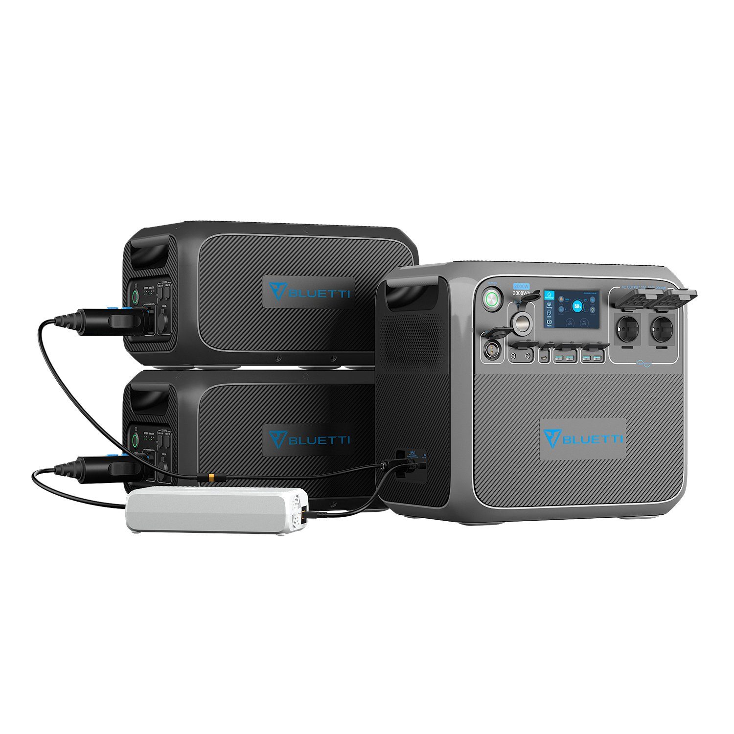 AC200P+2xB230 Batterie, (2000Wh/2000W LiFePO4, 1-tlg) Stromerzeuger BLUETTI
