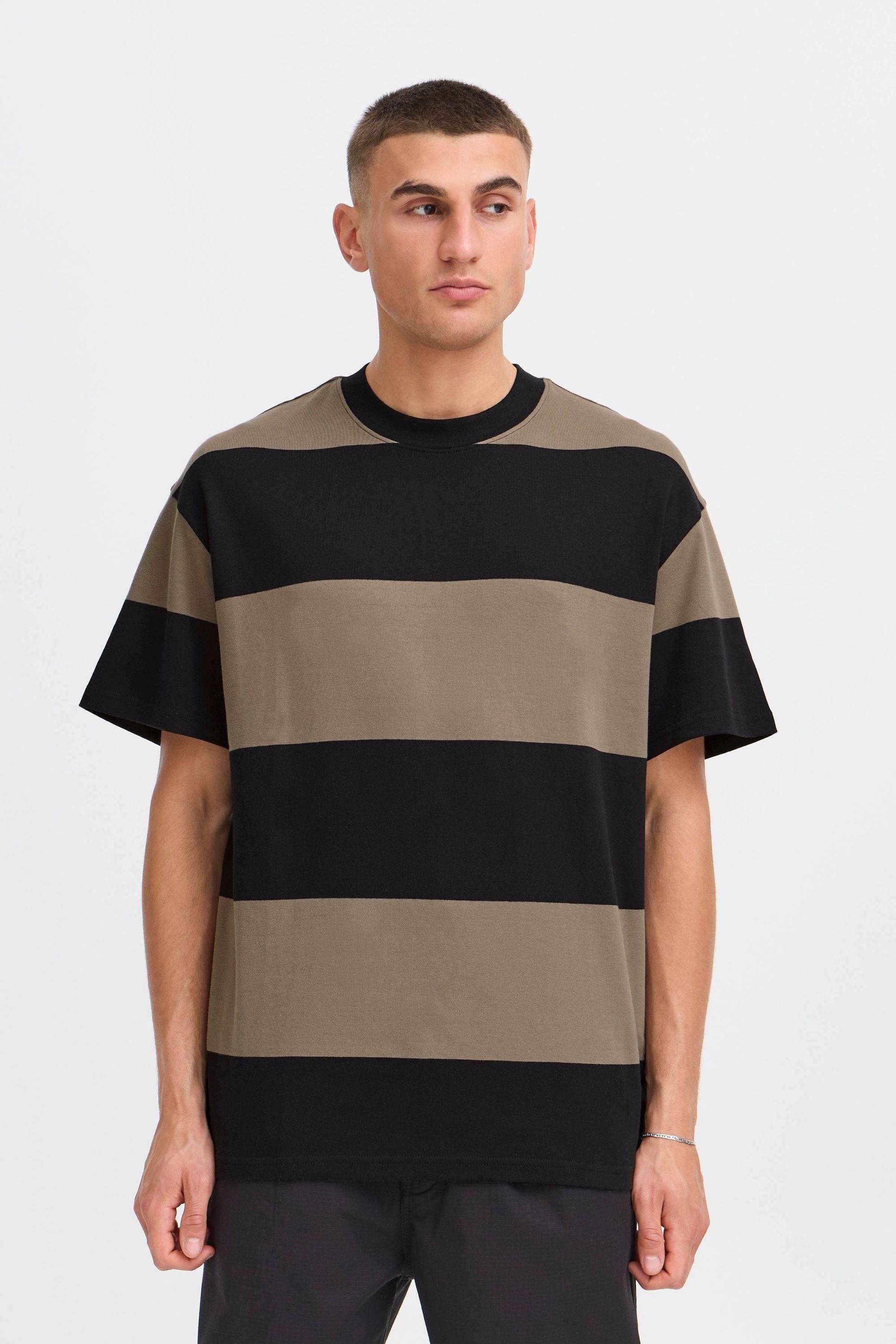 !Solid Rundhalsshirt SDRoy Weites T-Shirt mit breiten Streifen