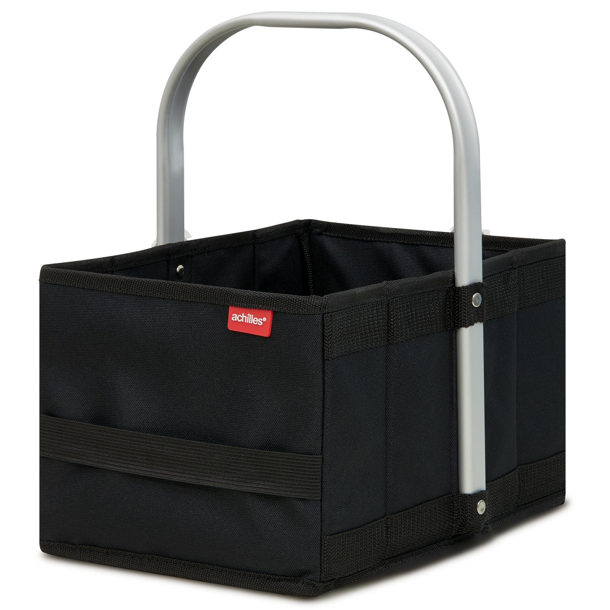 achilles Einkaufskorb Handle-Box Mini Kleiner Einkaufskorb Kinderkorb Faltkorb mit Alu Griff