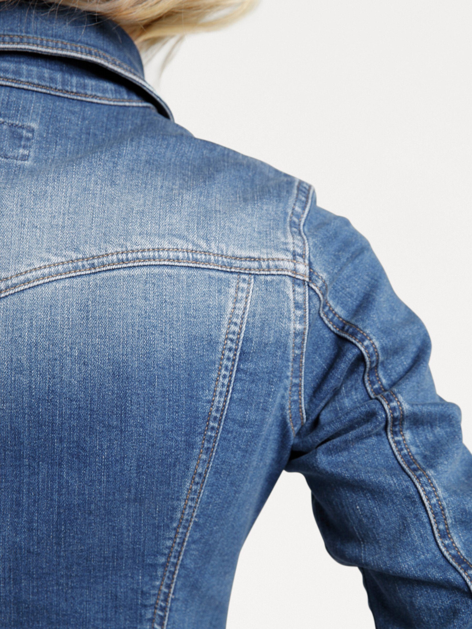 heine Blusenblazer Jeans-Jacke Langarm
