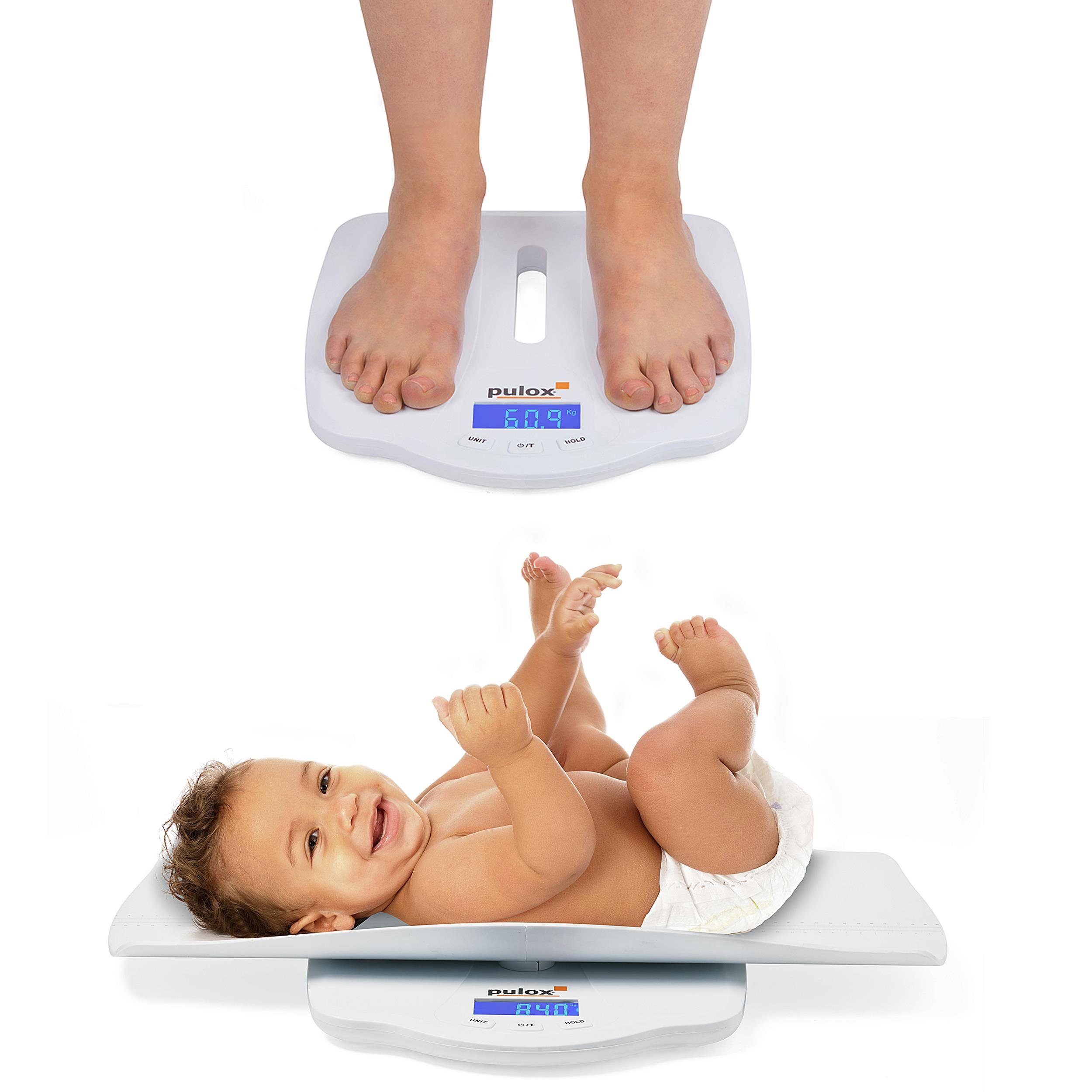 digitale SF-188 mit 2-in-1 pulox Babywaage abnehmbarer / Waage Personenwaage Schale