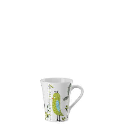 Hutschenreuther Becher »My Mug Collection Birdie - Green Becher mit Henkel«, New Bone China, 400 ml