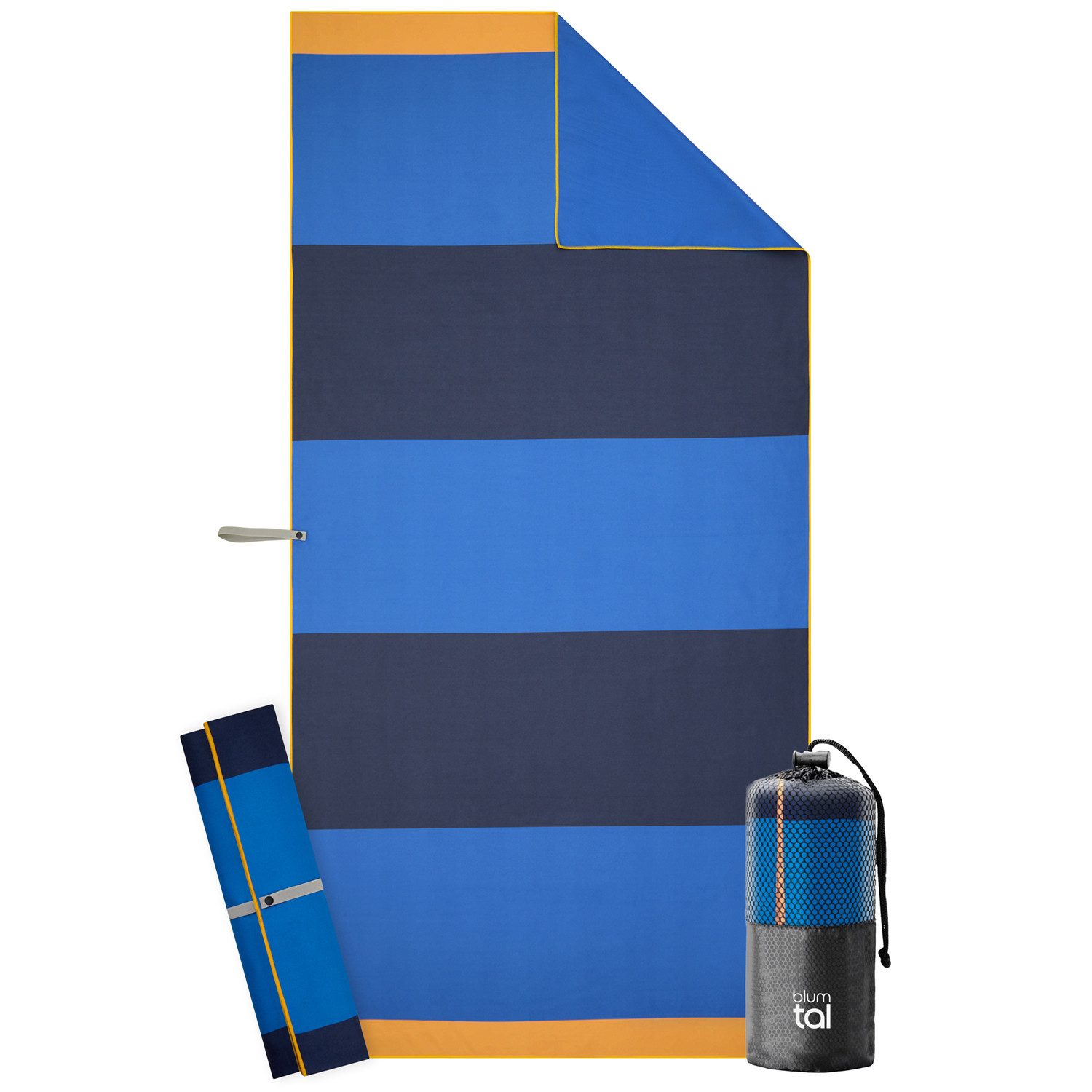 Blumtal Reisehandtuch Strandhandtuch 90x180 cm aus Mikrofaser - kompakt & s günstig online kaufen