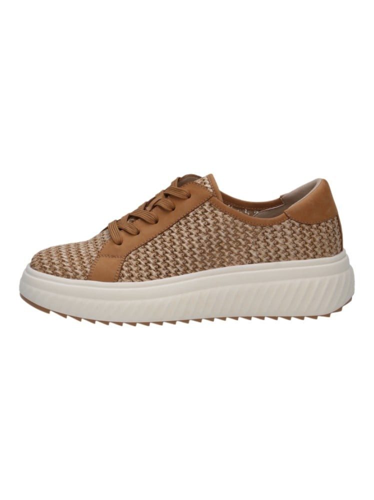 Caprice 23710 (Leder/Textil) camelbraun Damen Sneaker