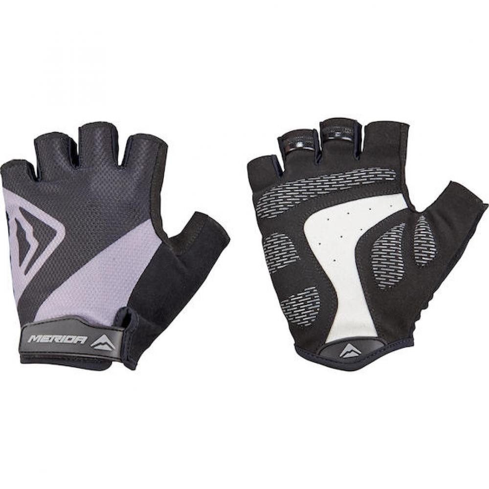 Fahrradhandschuhe Merida Handschuhe CLASSIC schwarz/grau M Schwarz/grau - gepolsterte Ra