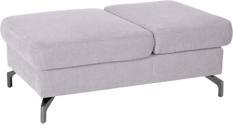 sit&more Hocker Percy, Fußhöhe 15cm, mit Klappfunktion, wahlweise in 2 Fußfarben