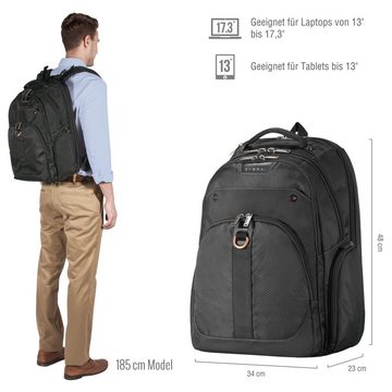 Everki Laptoprucksack Atlas EKP121 Notebook Rucksack (32 l, Tablet-Fach), 5-Punkt Schultergurt-System / viele Fächer und Features / Schwarz