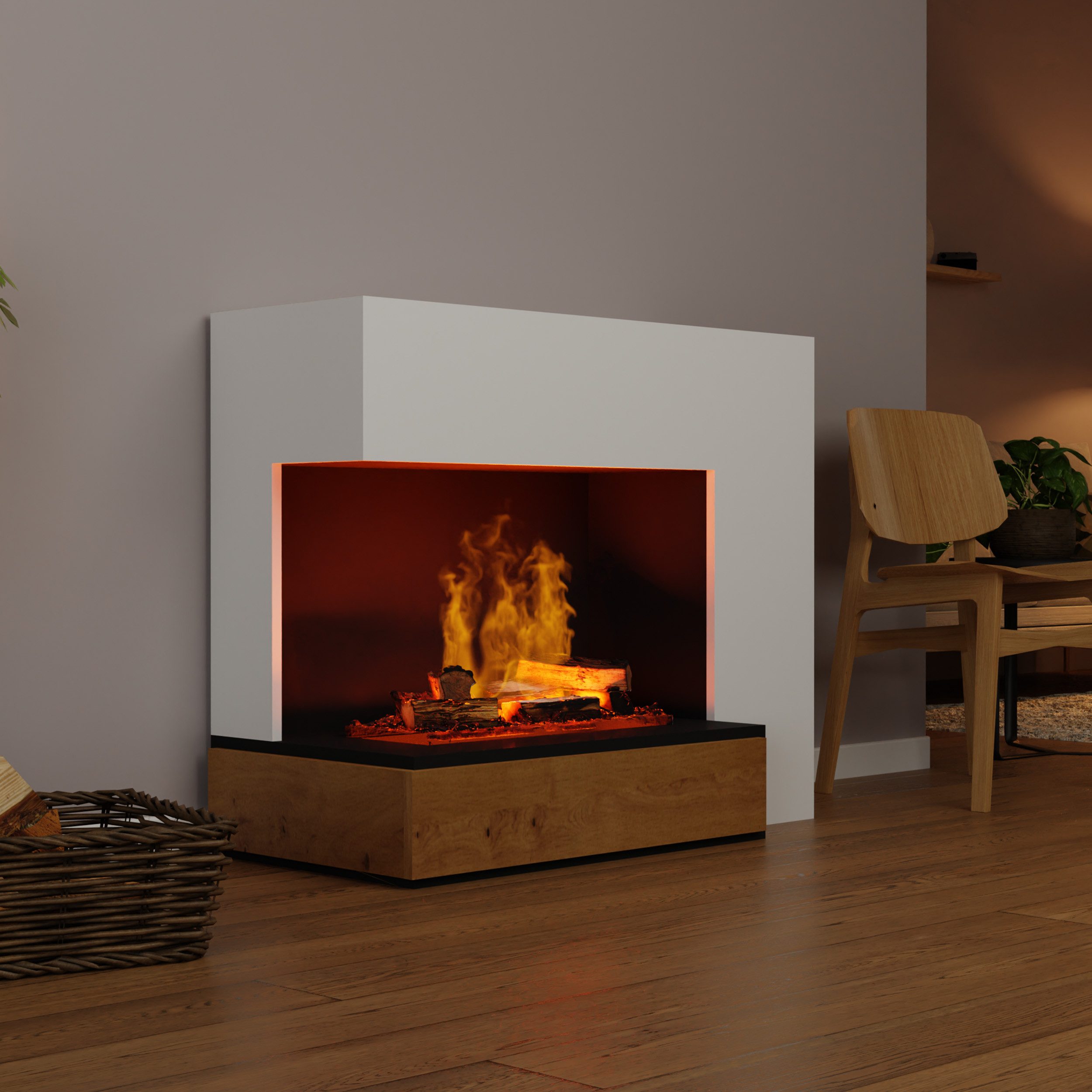GLOW FIRE Elektrokamin Planck Wasserdampf Kamin, günstig online kaufen