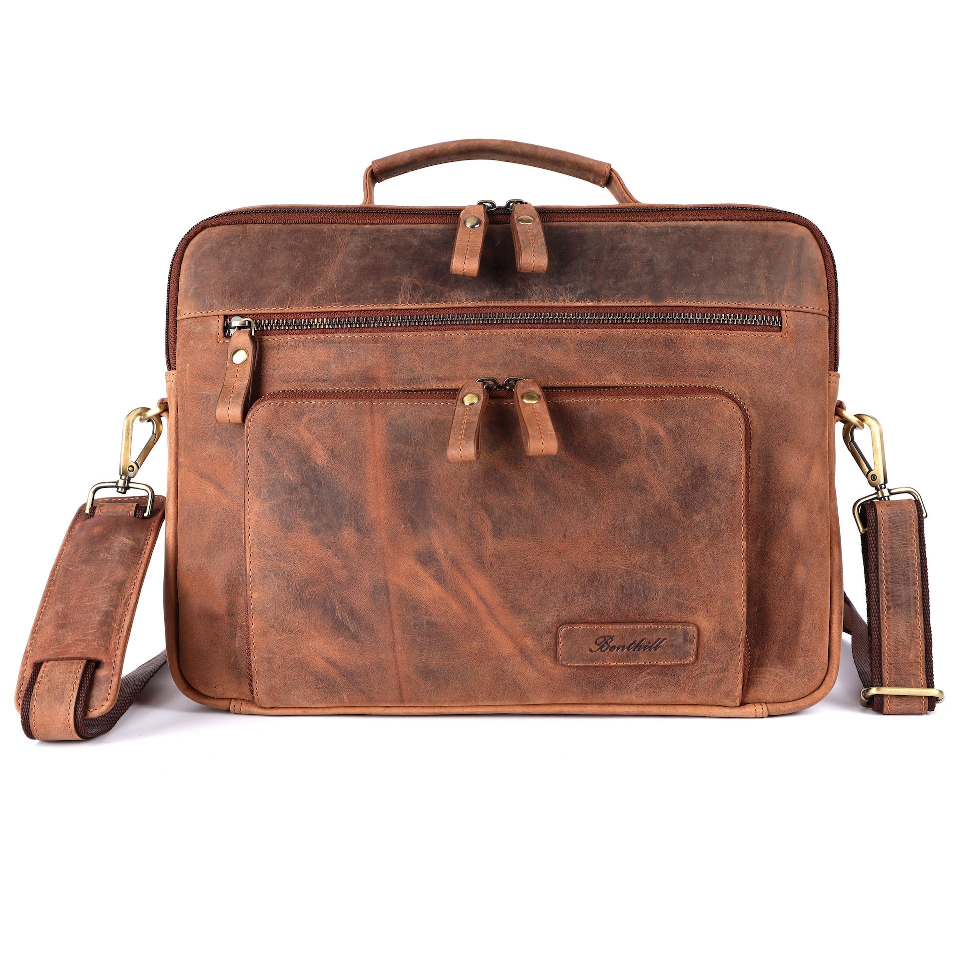 Benthill Aktentasche Echt Leder Laptoptasche Notebooktasche günstig online kaufen