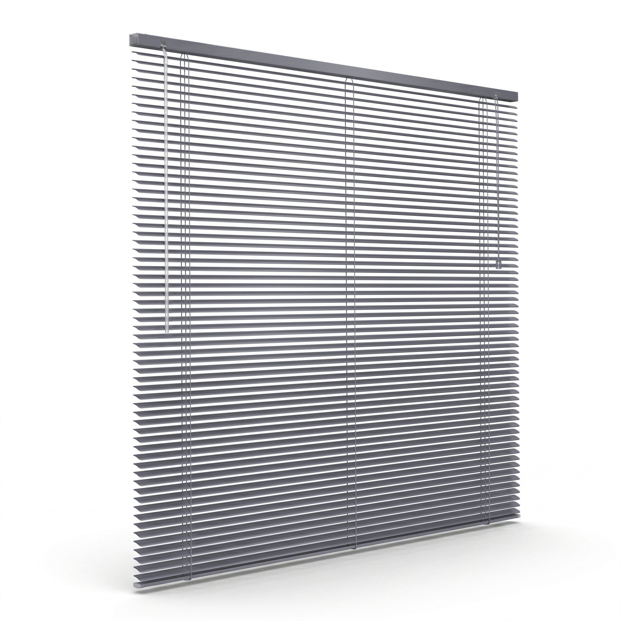 Victoria M. Jalousie Aluminium Jalousie, 45 x 130 cm, schiefergrau matt, mit Bohrenohne Bohren, freihängend, Sicht- Licht- und Blendschutz, inkl. Klemmclips