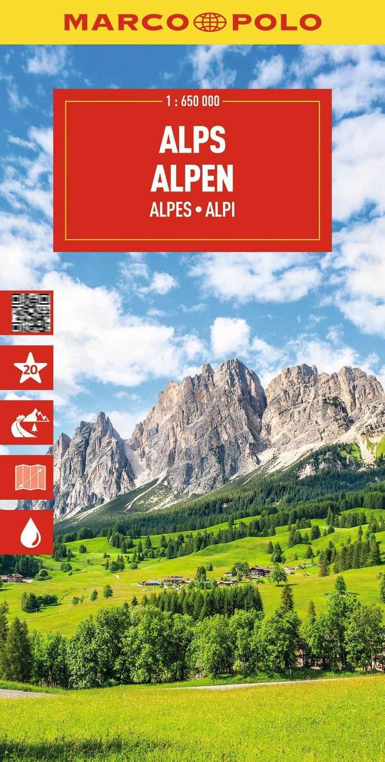 MARCO POLO Reisekarte Alpen 1:650.000 / Marco Polo
